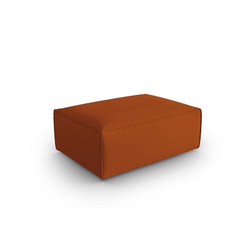 Pouf "mackay" En Velours Structuré Terracotta