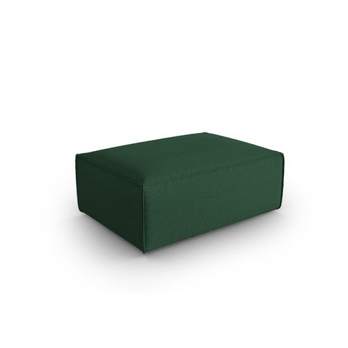 Pouf "mackay" En Velours Structuré Vert