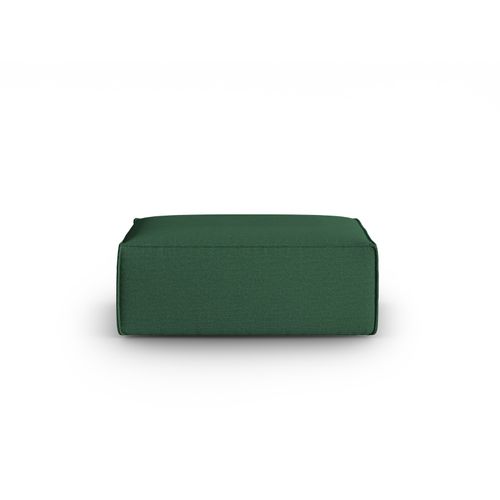Pouf "mackay" En Velours Structuré Vert
