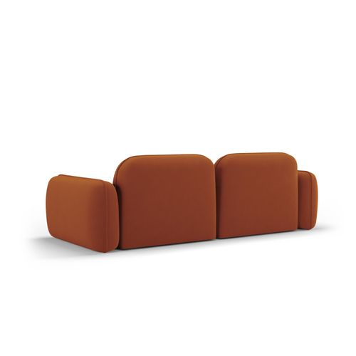 Canapé Modulable "sydney" 3 Places En Velours Terracotta