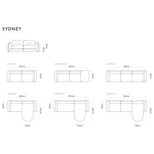 Canapé Modulable "sydney" 3 Places En Velours Terracotta