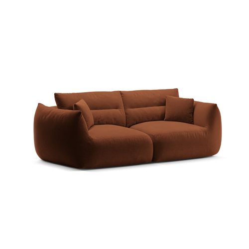Canapé Modulable "maurie" 3 Places En Chenille Brique