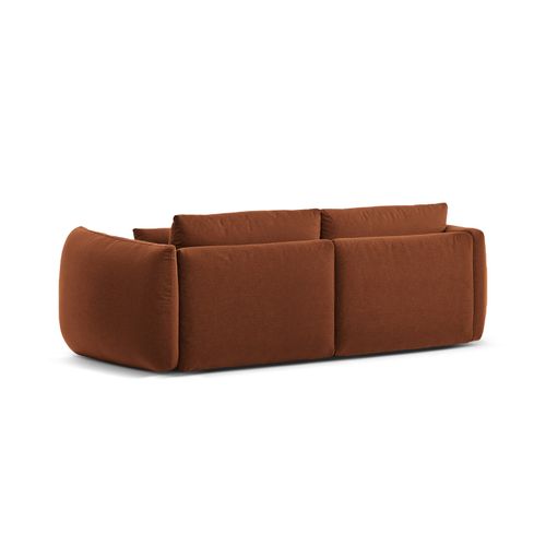 Canapé Modulable "maurie" 3 Places En Chenille Brique