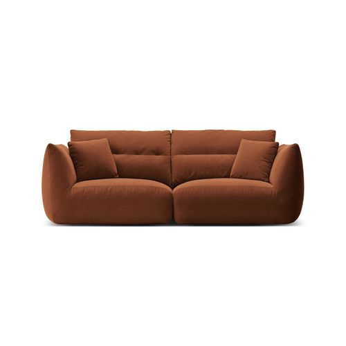 Canapé Modulable "maurie" 3 Places En Chenille Brique