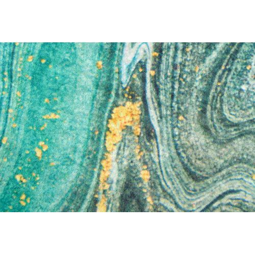 Tapis Salon Émeraud Or Abstrait Fin 120x170 Toscana