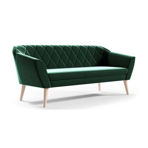 Canapé 3 Places Gloria Iii En Velours - Vert