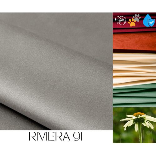 Canapé 2 Places Kaya En Velours - Gris