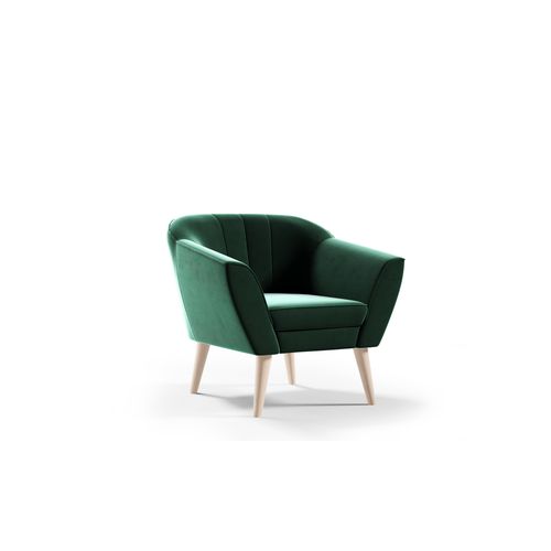 Fauteuil Kaya En Velours - Vert
