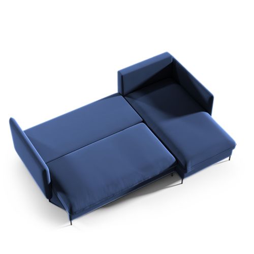 Canapé D’angle Bellissima – Canapé-lit Bleu Avec Fonction Couchage