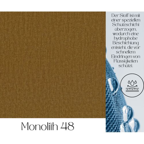 Canapé Scandinave 3 Places Espero En Tissu - Marron