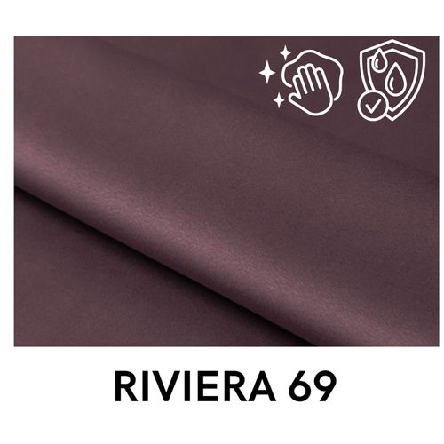 Fauteuil en velours Melvi avec motifs géométriques - Violet