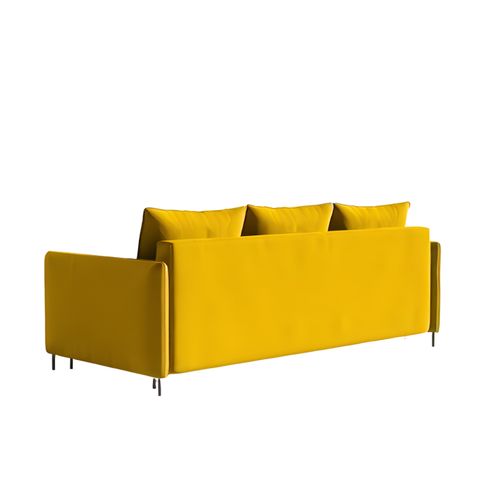 Canapé convertible Belissa Jaune