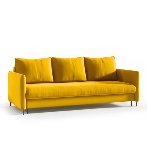 Canapé convertible Belissa Jaune
