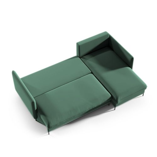 Canapé D'angle Bellissima Canapé-lit Vert Avec Fonction Sommeil Canapé