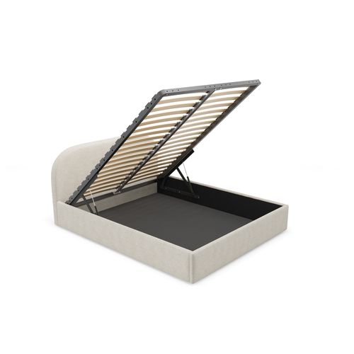 Lit Coffre Moon Crème 140x200 Cm - Crème