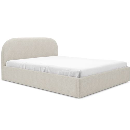 Lit Coffre Moon 160x200 Cm - Crème