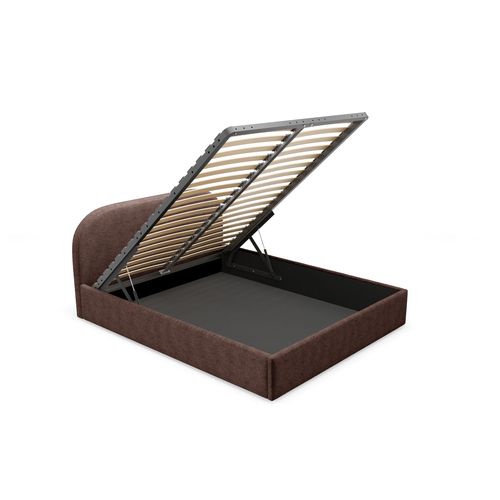 Lit Coffre Moon 160x200 Cm - Brun