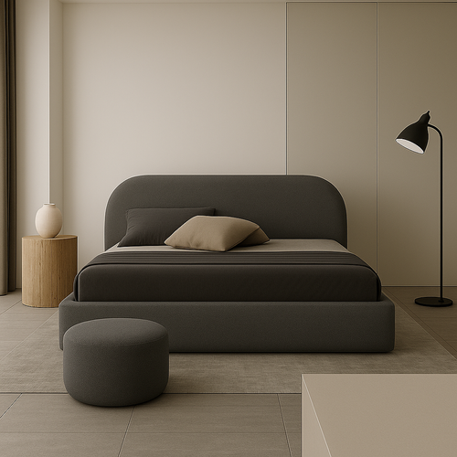 Lit Moon 180x200 Cm - Gris