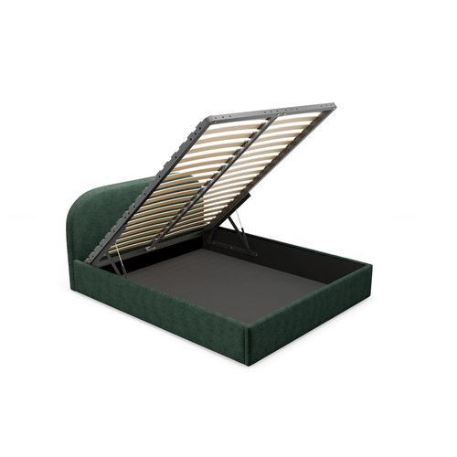 Lit Coffre Moon 160x200 - Vert Foncé