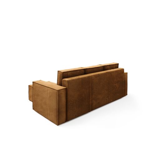 Canapé D'Angle Convertible Corda En Velours Côtelé - Ambre