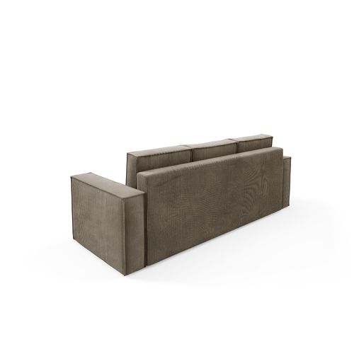 Canapé Convertible Corda En Velours Côtelé - Beige