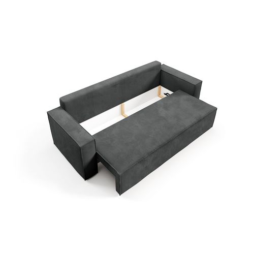 Canapé-lit Corda Gris En Velours Côtelé Avec