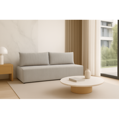 Canapé Luno Avec Fonction De Couchage En Corde Gris Clair – Un Canapé Moderne Pour Votre Salon.