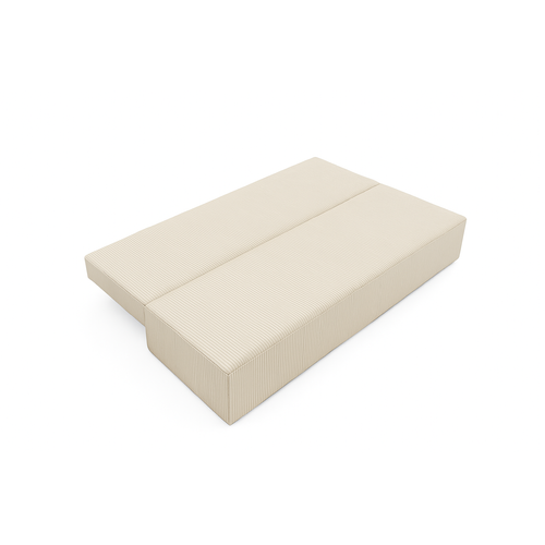 Canapé Luno Avec Fonction De Couchage Crème – Canapé Moderne En Velours Côtelé Pour Votre Salon