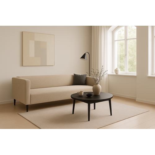 Canapé 3 Places Calmo, Blanc Cassé