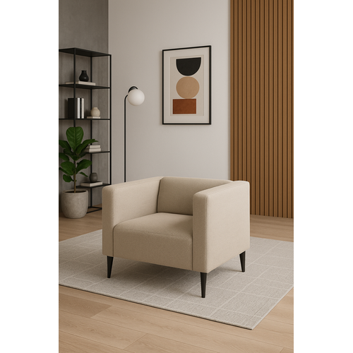 Fauteuil Moderne Et Confortable Calmo - Beige