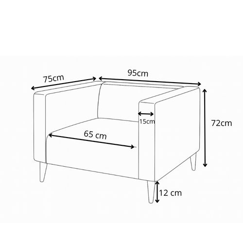 Fauteuil Moderne Et Confortable Calmo - Gris