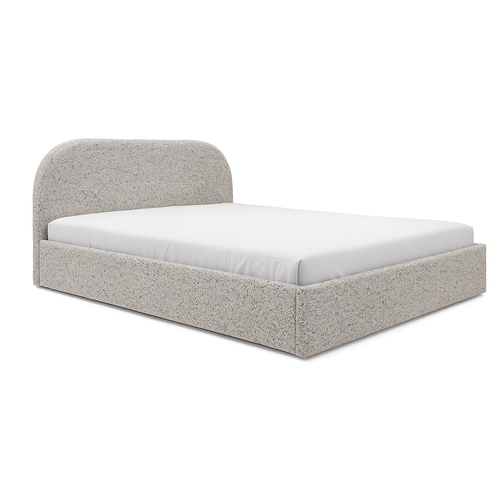 Lit Coffre Moon 160x200 Cm - Gris