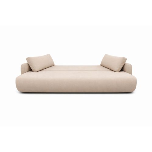 Canapé Convertible Nube - Beige Crème Et Brun