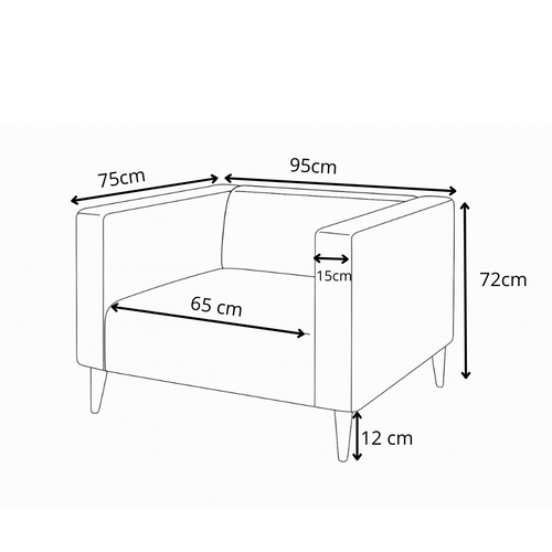 Ensemble De Salon Calmo - Canapé + 2 Fauteuils - Vert Foncé