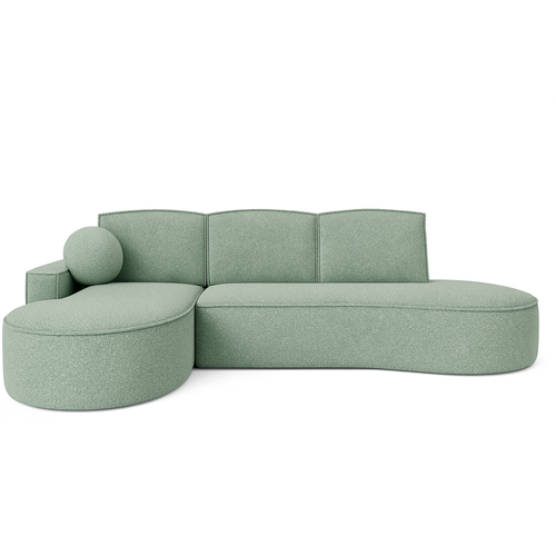 Canapé D’angle Molly à Forme Arrondie En Tressage Turquoise – Forme Arrondie Tendance