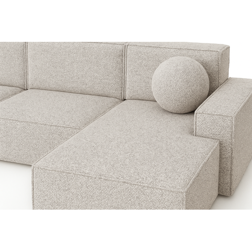 Canapé d’angle PORTO III avec revêtement en tissu – design élégant