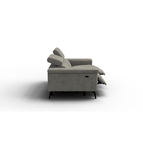 Canapé Relax 2 Places Nordel, Tissu Taupe