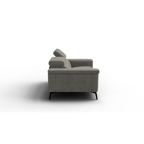 Canapé 2 Places Nordel, Tissu Taupe