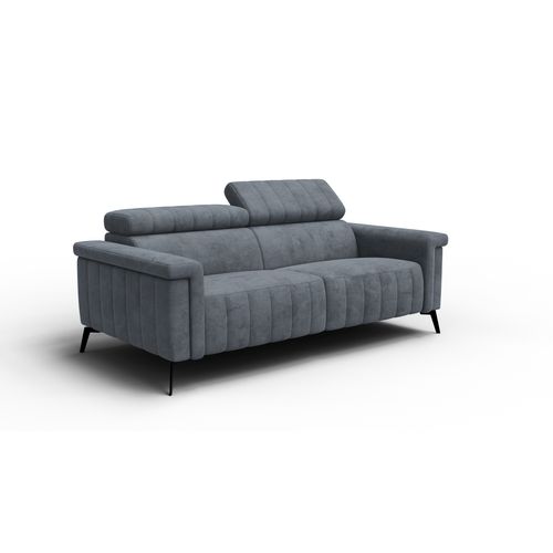 Canapé 3 Places Nordel, Tissu Gris Foncé