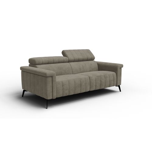 Canapé 3 Places Nordel, Tissu Beige Foncé