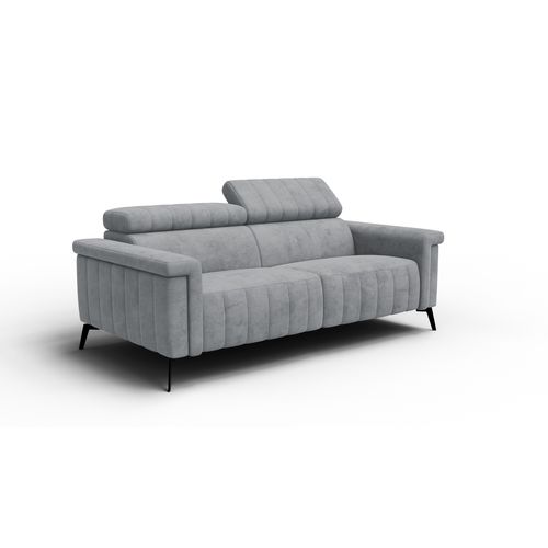 Canapé 3 Places Nordel, Tissu Gris