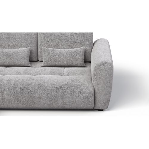 Canapé D'angle 4 Places Soreno, Tissu Gris