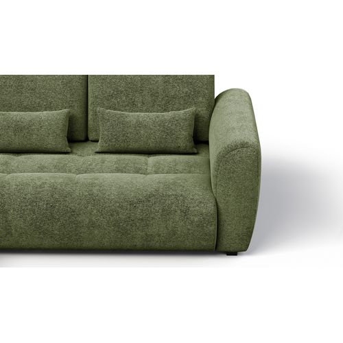 Canapé D'angle 4 Places Soreno, Tissu Vert