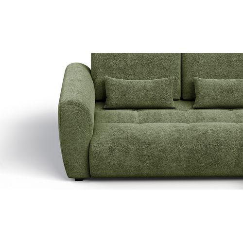 Canapé D'angle 4 Places Soreno, Tissu Vert