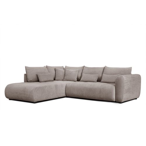 Canapé D'angle 5 Places Soreno, Tissu Beige