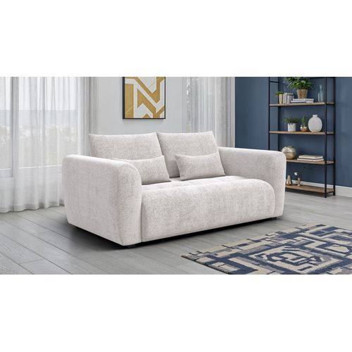 Canapé 3 Places Soreno, Tissu Ecru