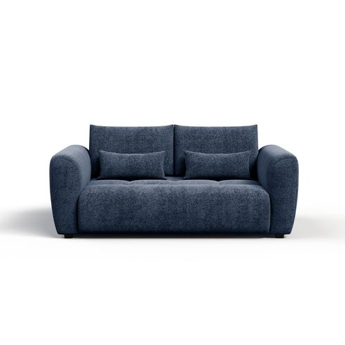 Canapé 3 Places Soreno, Tissu Bleu Marine