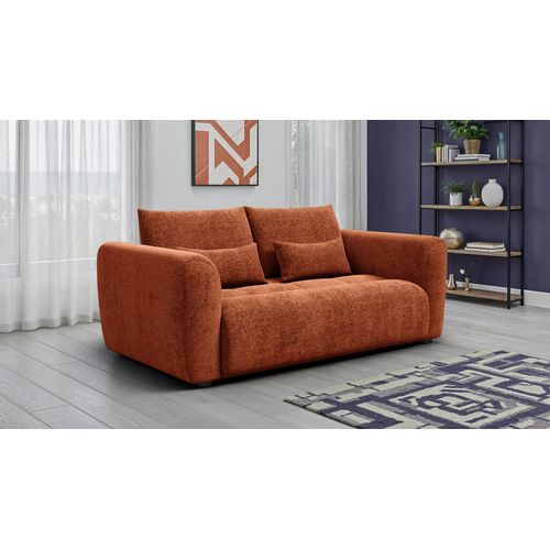 Canapé 3 Places Soreno, Tissu Orange