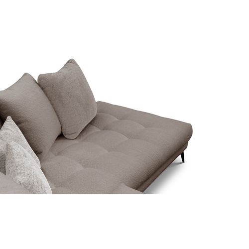 Canapé D'angle 5 Places Calme, Tissu Beige