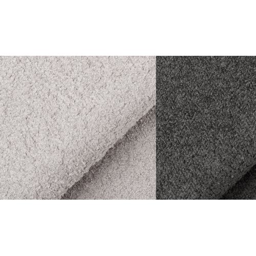 Canapé D'angle 5 Places Calme, Tissu Gris Clair